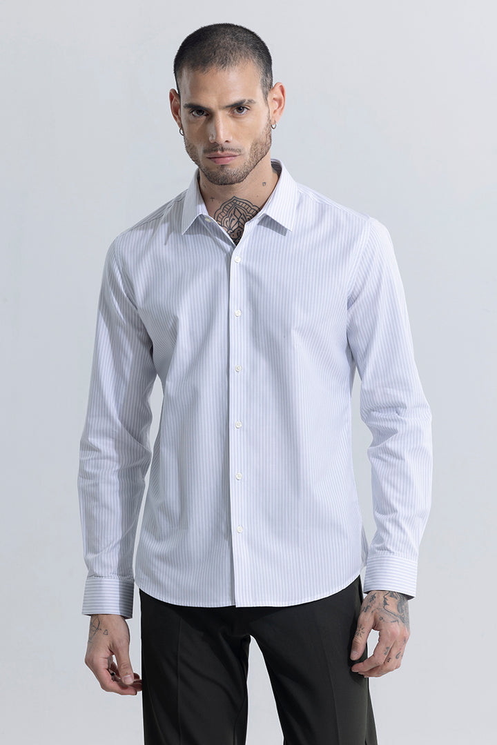 Waggle Stripe Grey Shirt