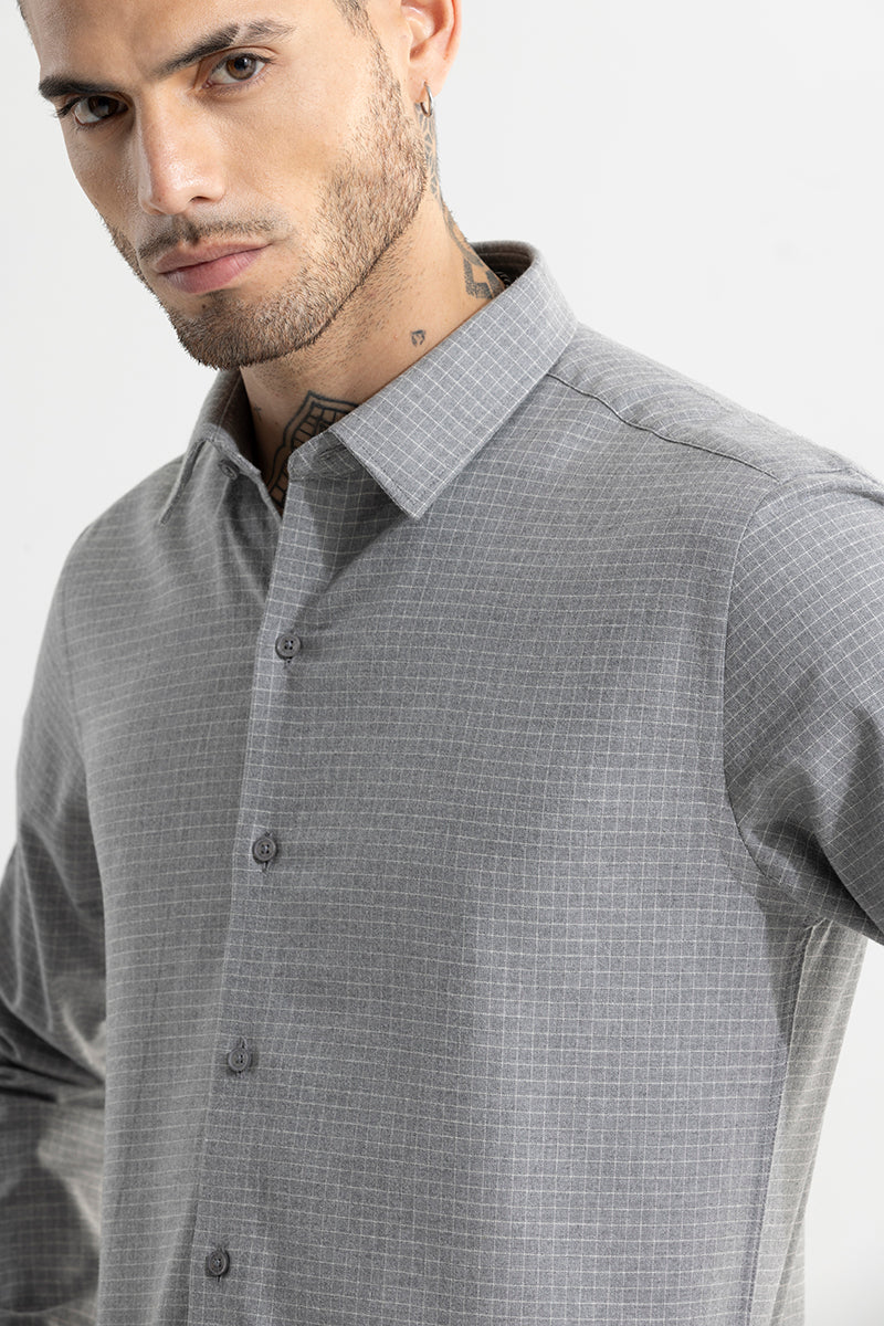 Self Mini Square Grey Shirt