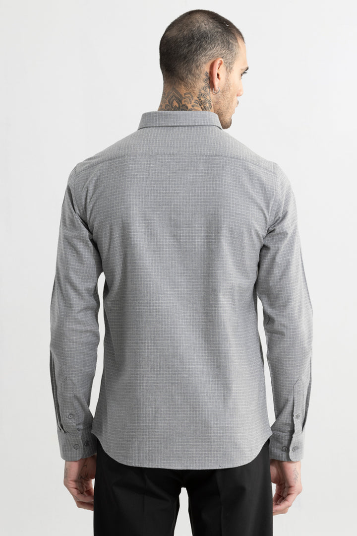 Self Mini Square Grey Shirt