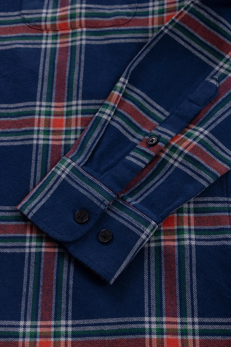 Bombay Checks Dark Blue Shirt