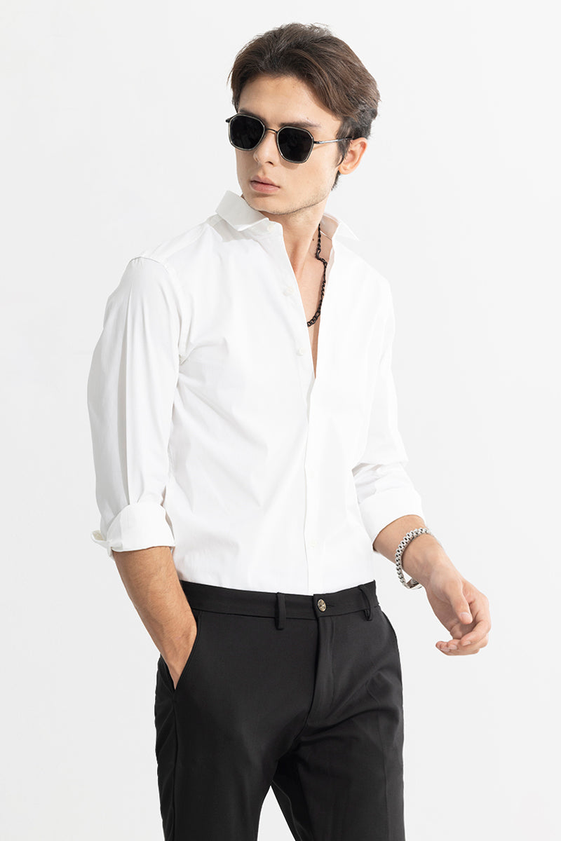 Buy Men's Aristo White Shirt Online | SNITCH