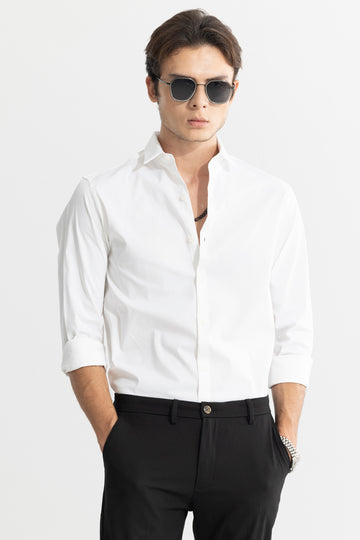 Buy Men's Aristo White Shirt Online | SNITCH