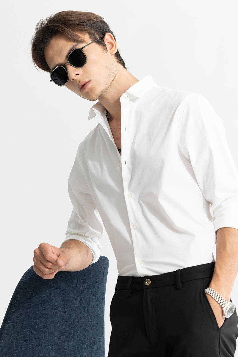 Buy Men's Aristo White Shirt Online | SNITCH