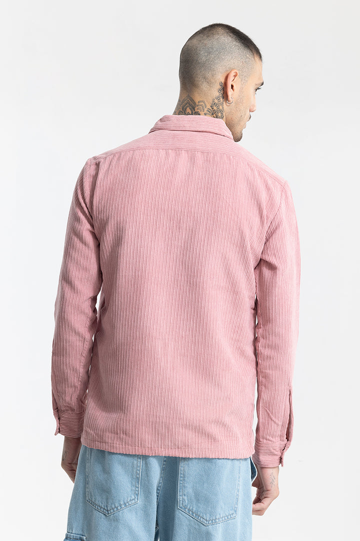 Ribcord Pink Corduroy Overshirt