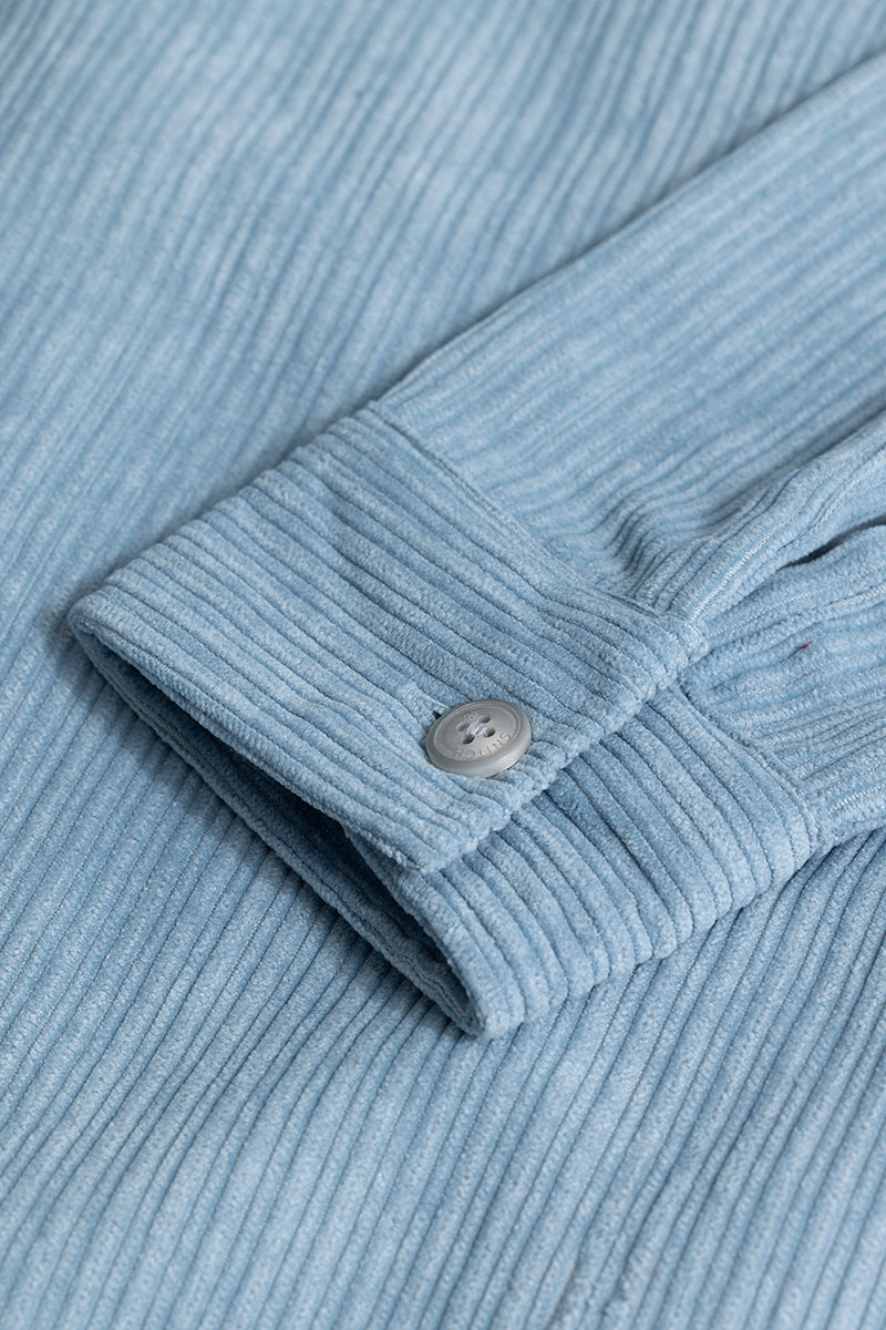 Ribcord Blue Corduroy Overshirt