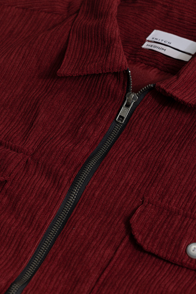 Ribcord Red Corduroy Overshirt