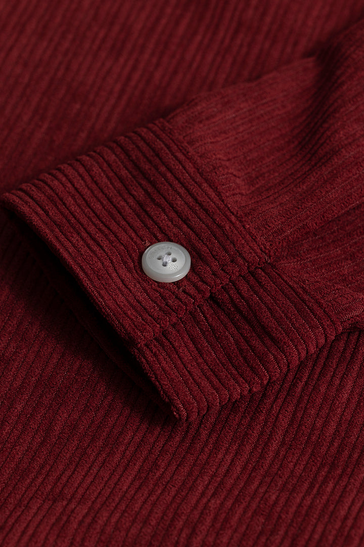 Ribcord Red Corduroy Overshirt