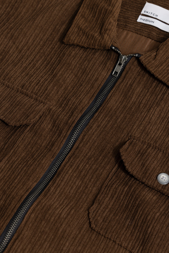 Ribcord Brown Corduroy Overshirt