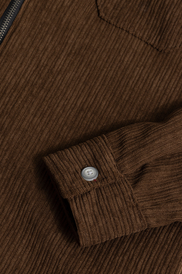 Ribcord Brown Corduroy Overshirt