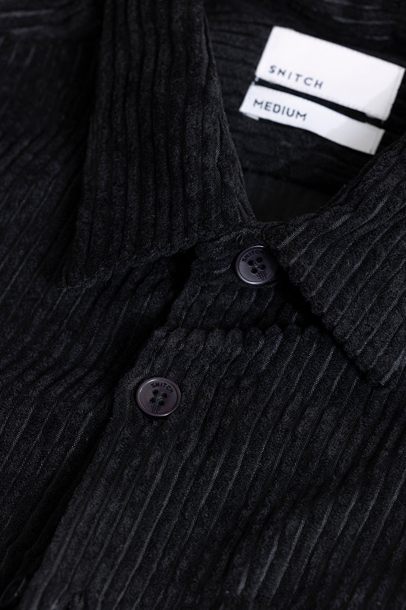 Cordbreaker Black Corduroy Overshirt