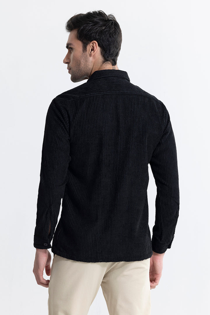 Cordbreaker Black Corduroy Overshirt