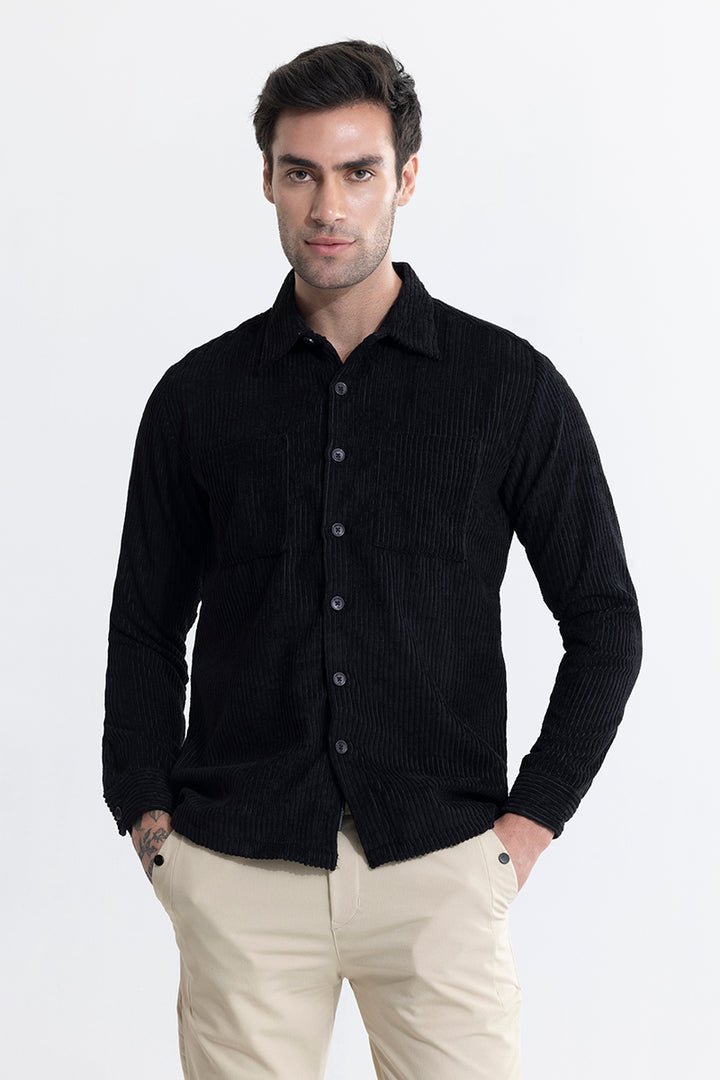 Cordbreaker Black Corduroy Overshirt