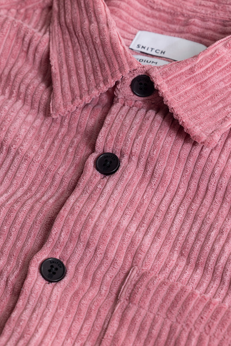 Cordbreaker Pink Corduroy Overshirt