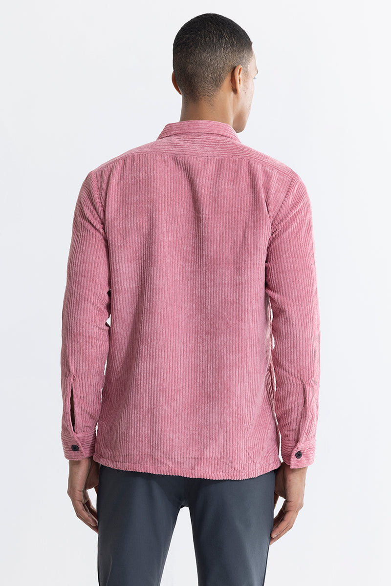 Cordbreaker Pink Corduroy Overshirt