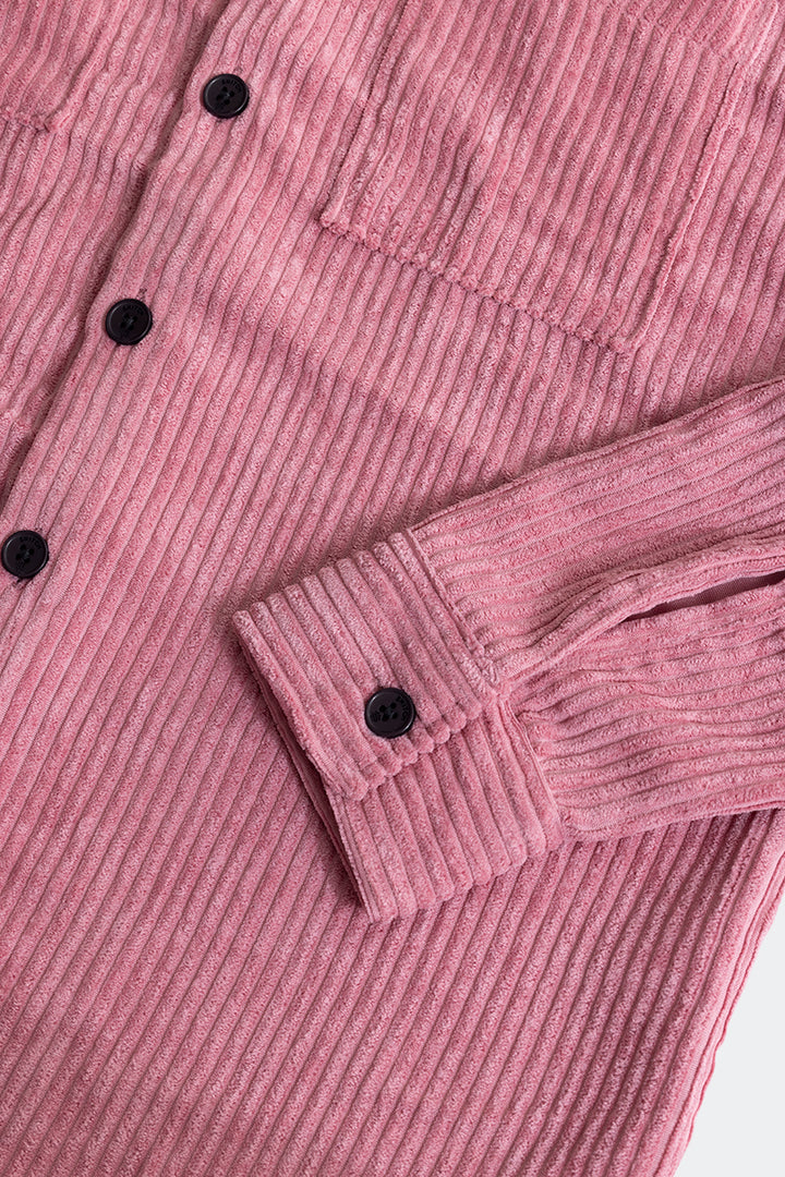 Cordbreaker Pink Corduroy Overshirt