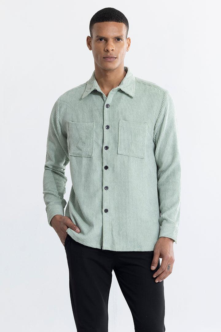 Cordbreaker Green Corduroy Overshirt