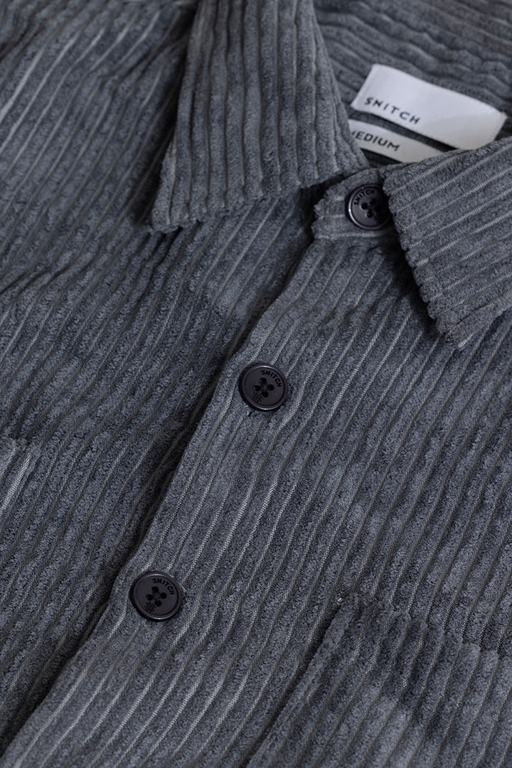 Cordbreaker Grey Corduroy Overshirt