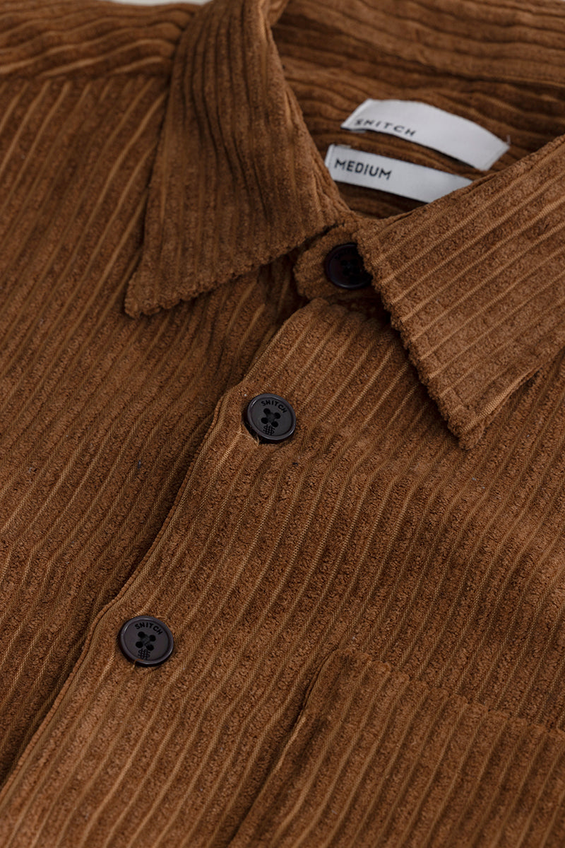 Cordbreaker Brown Corduroy Overshirt