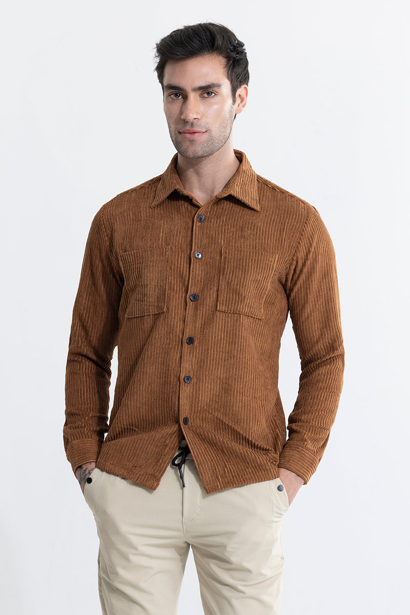 Cordbreaker Brown Corduroy Overshirt