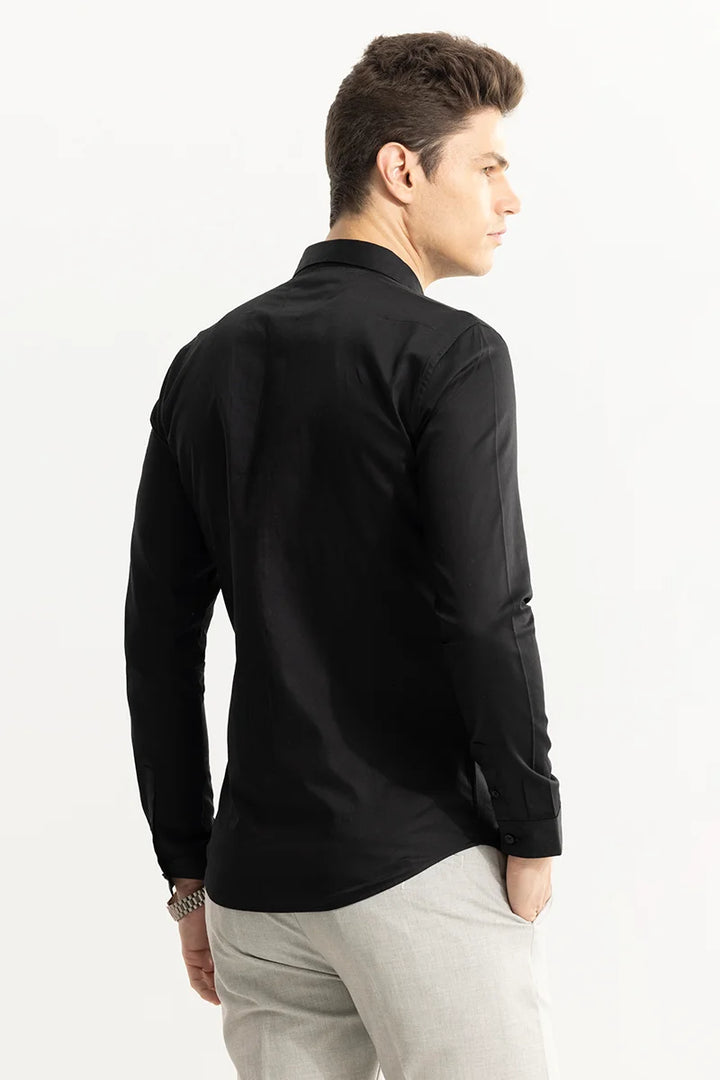 Grafer Beaded Black Shirt