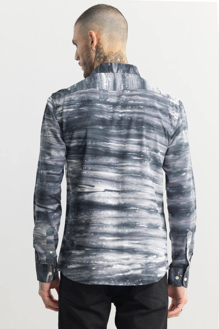 Muslin Tie Dye Grey Shirt