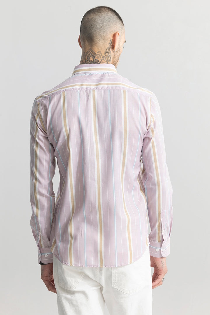 Mullti Cord Purple Stripe Shirt