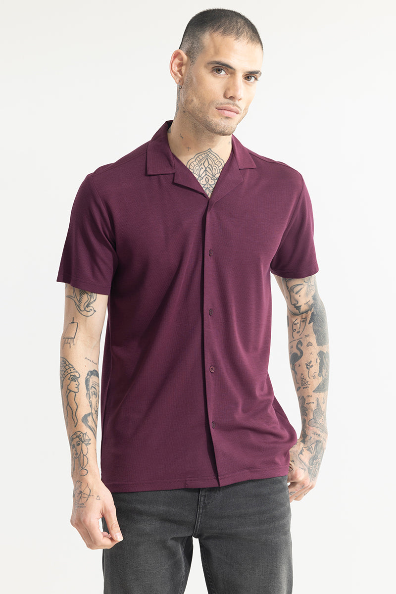 Pixel Blend Mauve Shirt