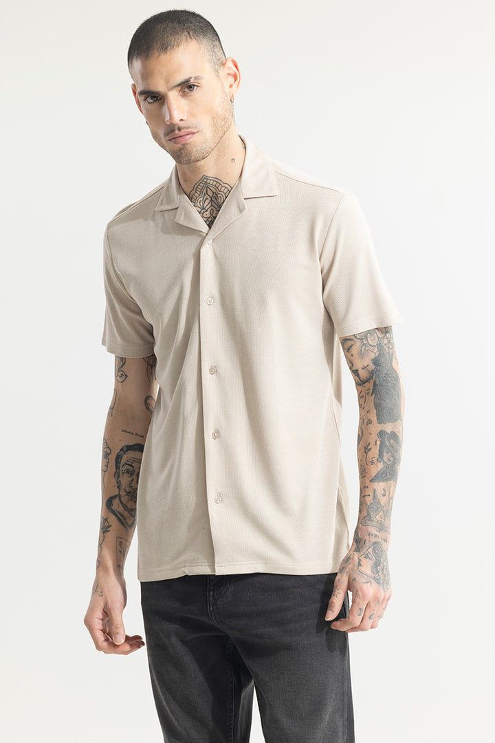 Pixel Blend Cream Shirt