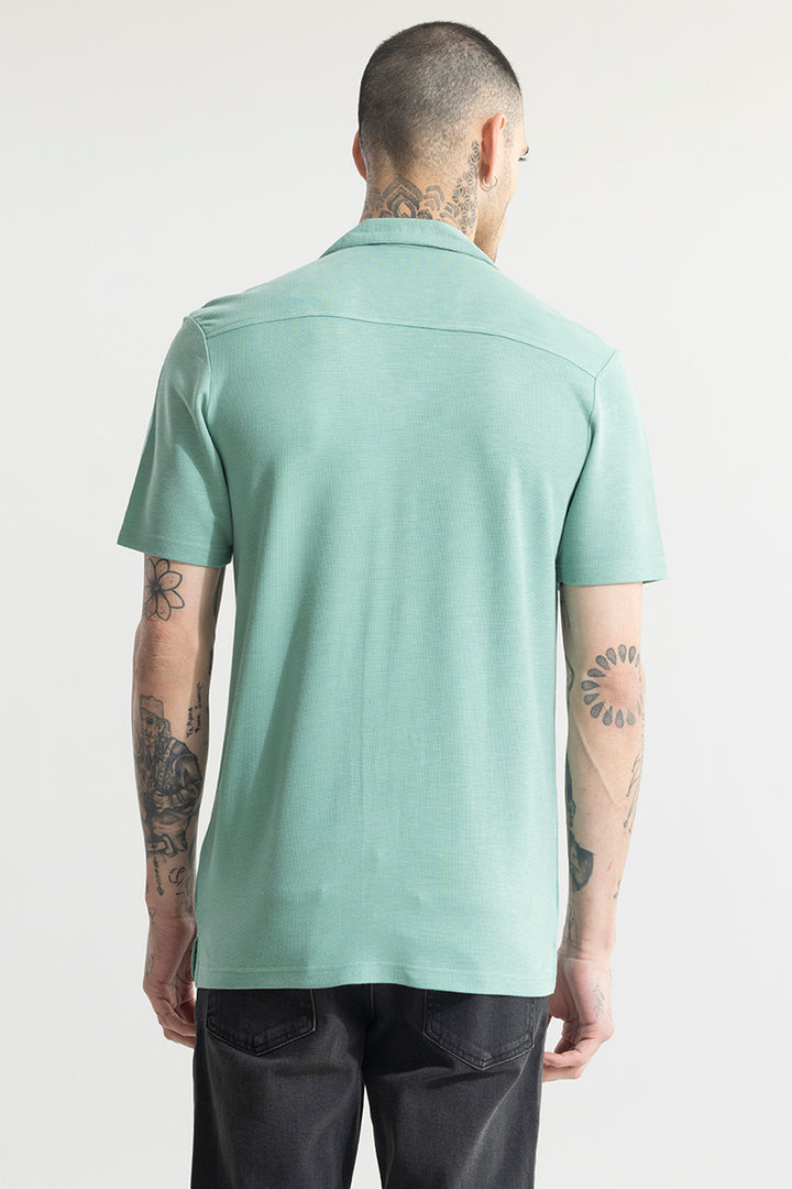 Pixel Blend Green Shirt