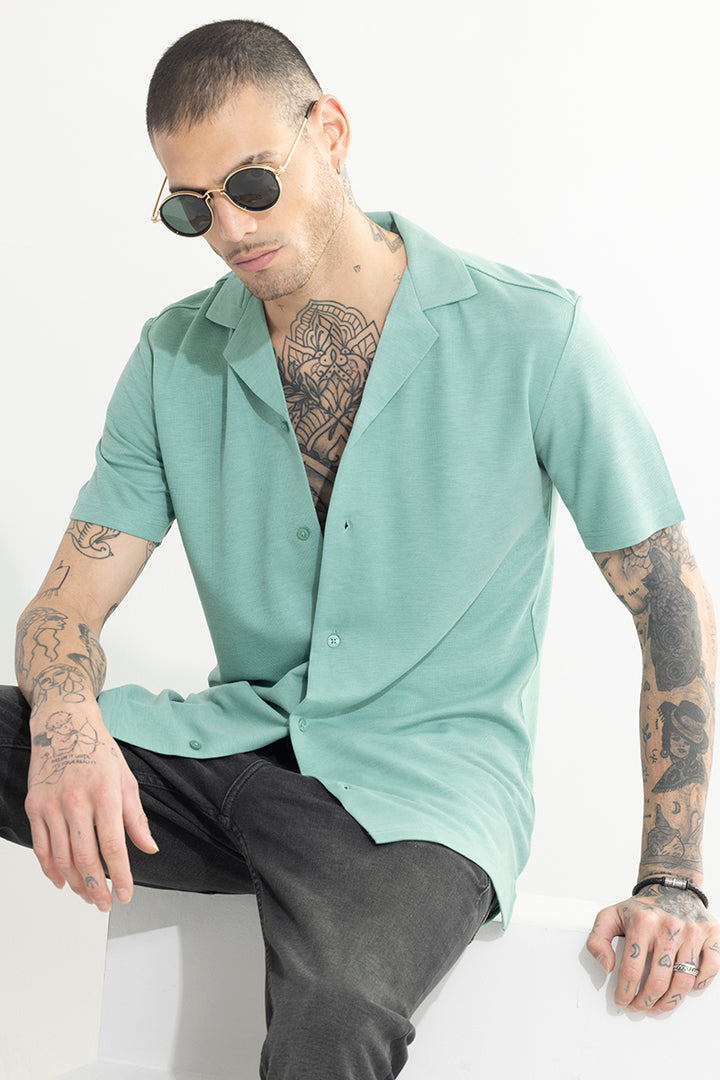 Pixel Blend Green Shirt