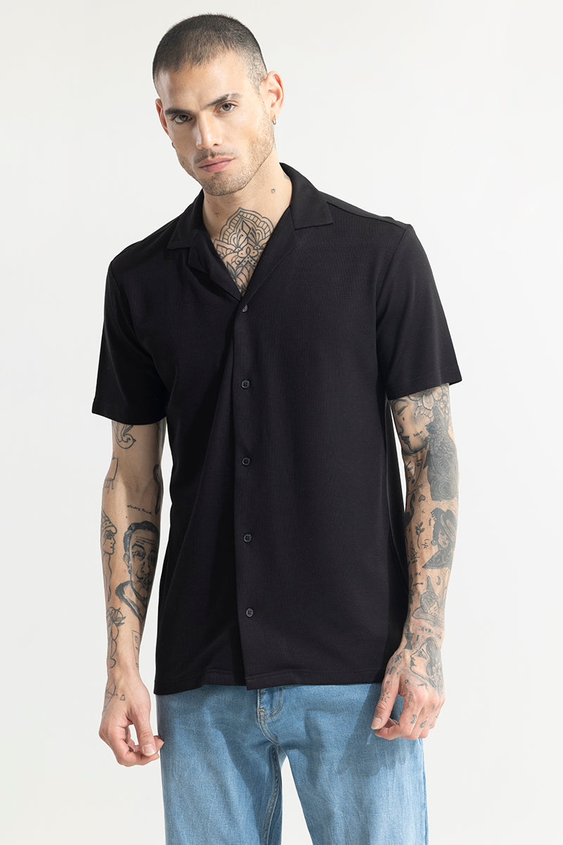 Pixel Blend Black Shirt