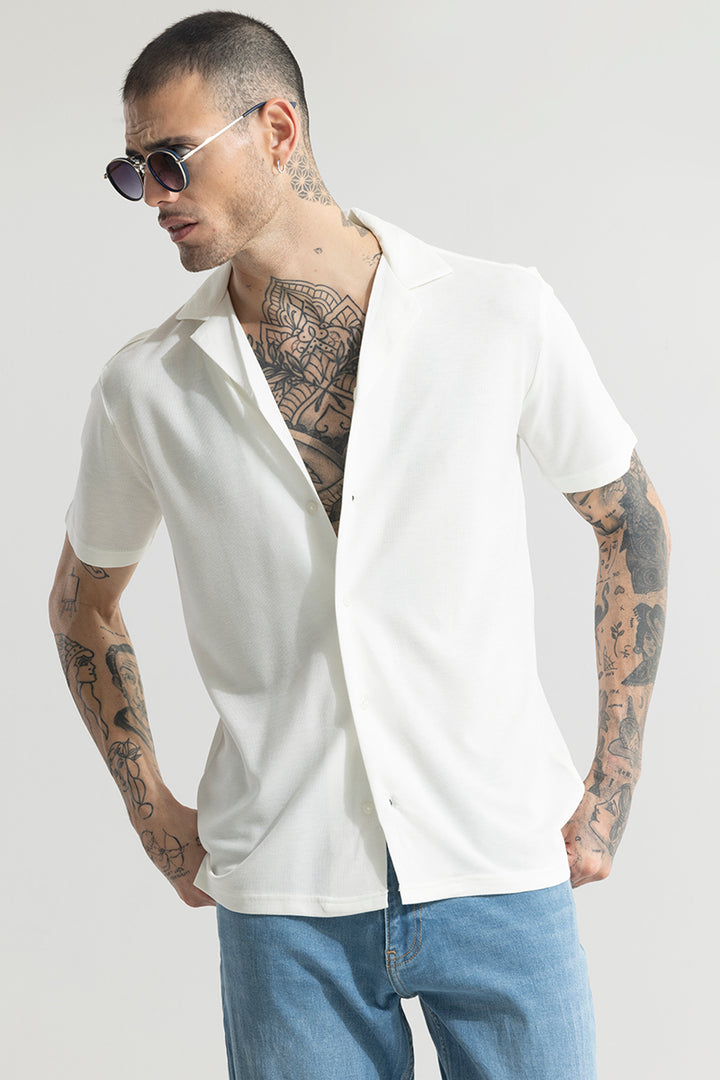 Pixel Blend White Shirt