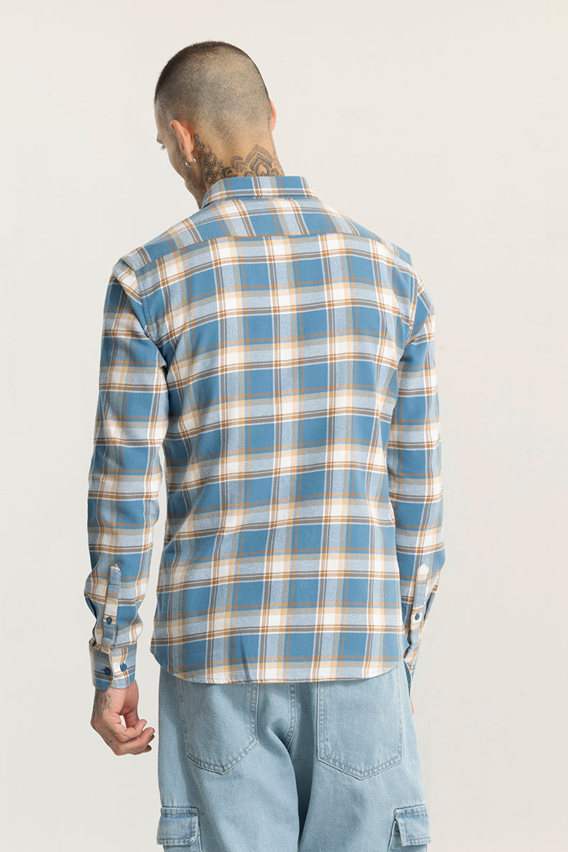 Fogey Light Blue Checks Shirt