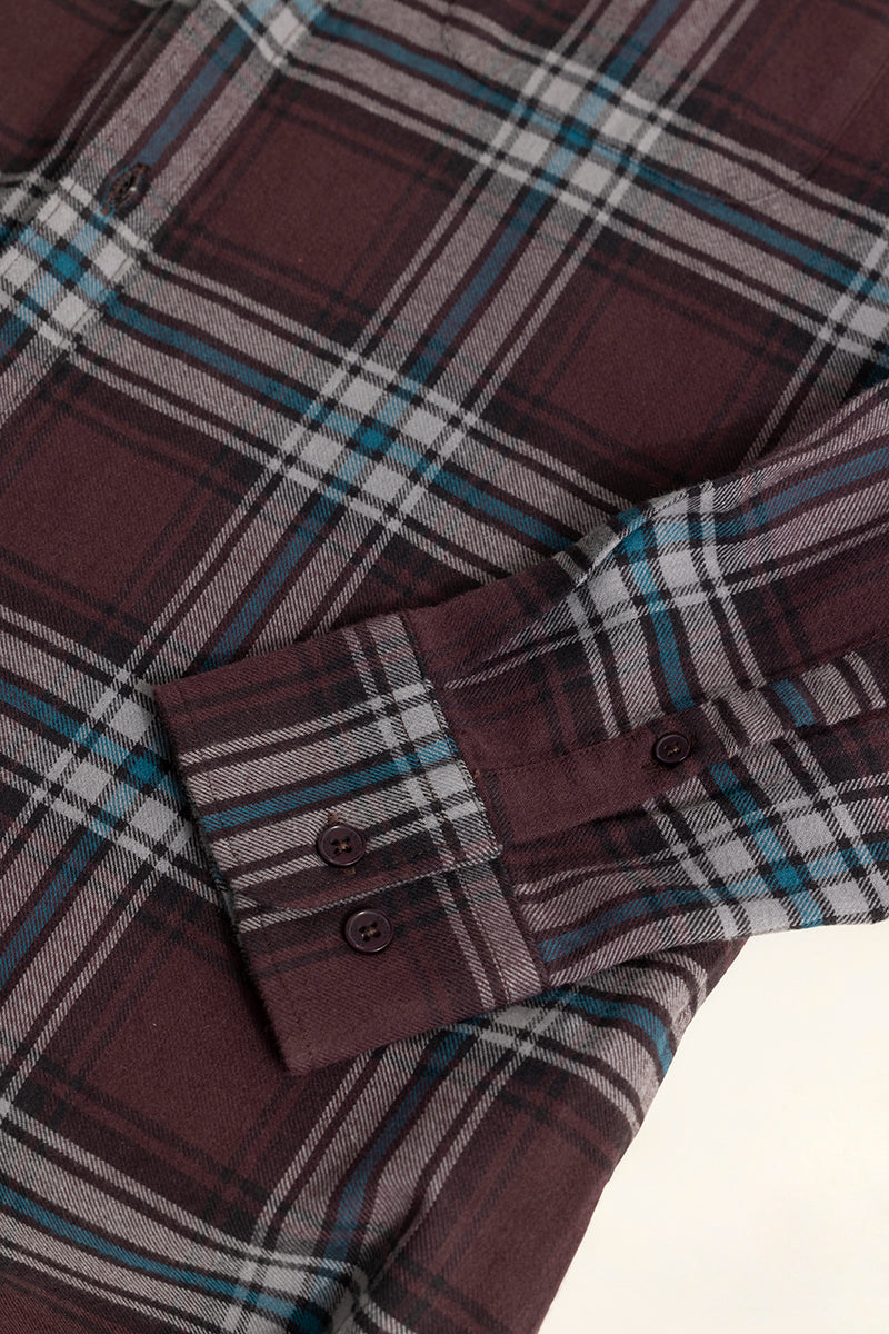 Fogey Grape Purple Checks Shirt