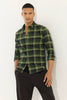 Fogey Dark Green Checks Shirt