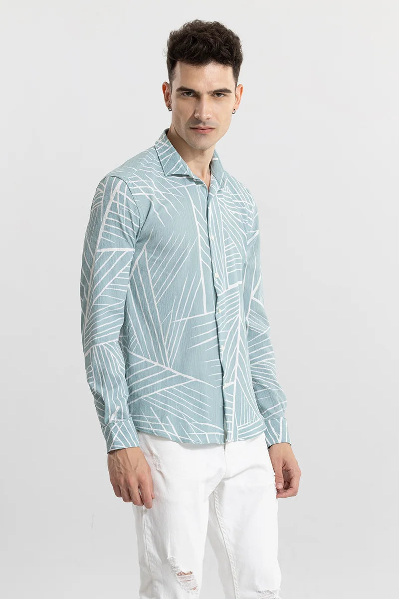 Congruent Triangle Aqua Green Shirt