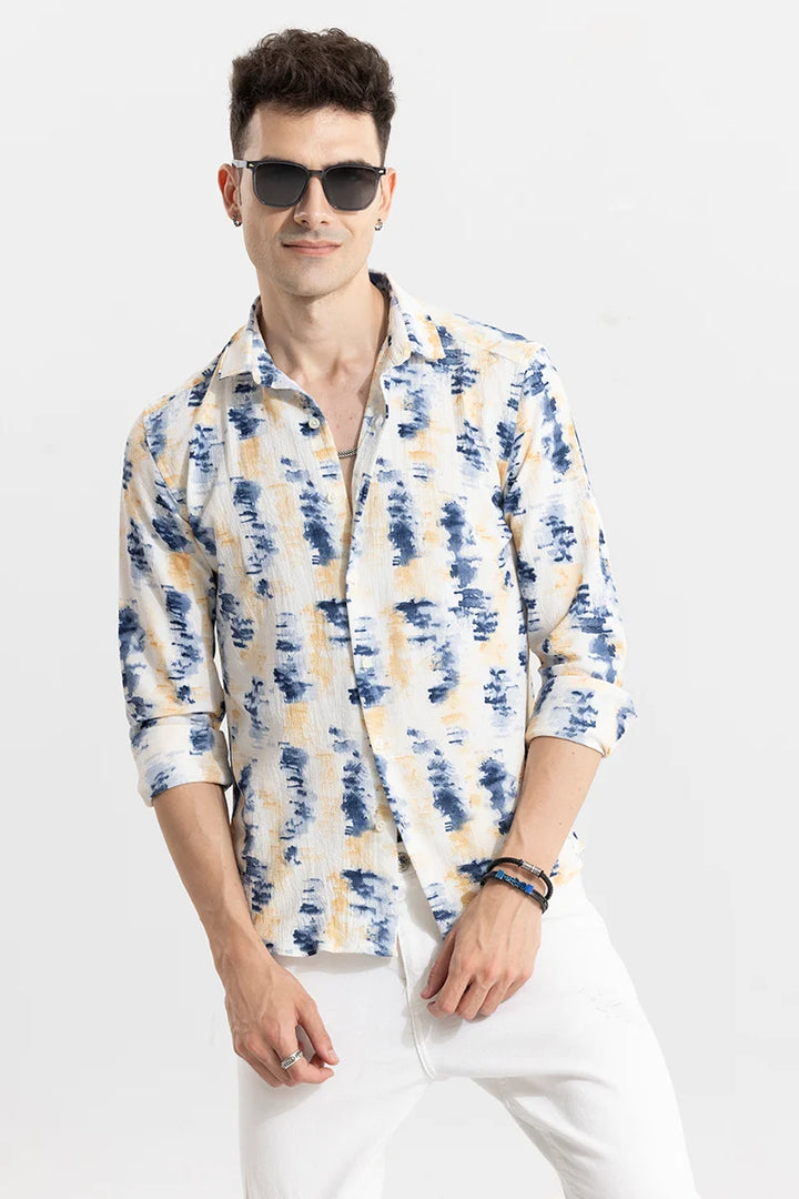 Bristles Art Blue Shirt