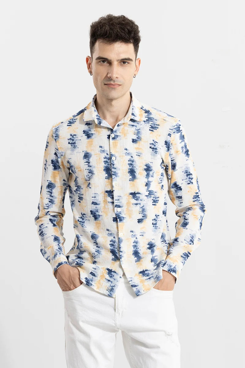 Bristles Art Blue Shirt