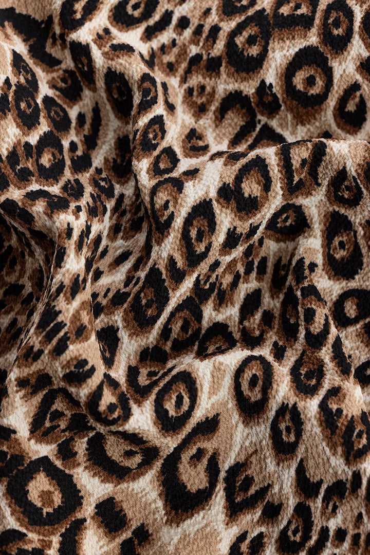 Wild Cheetah Print Brown Shirt