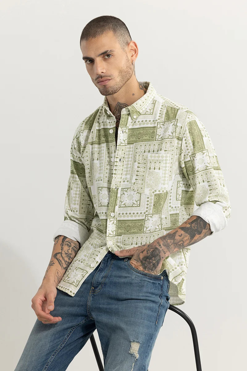 Artiful Green Corduroy Shirt