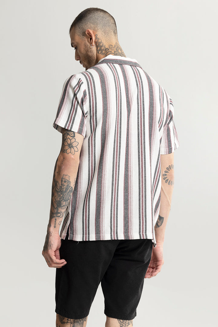 Stroke Stripe White Shirt