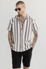 Stroke Stripe White Shirt