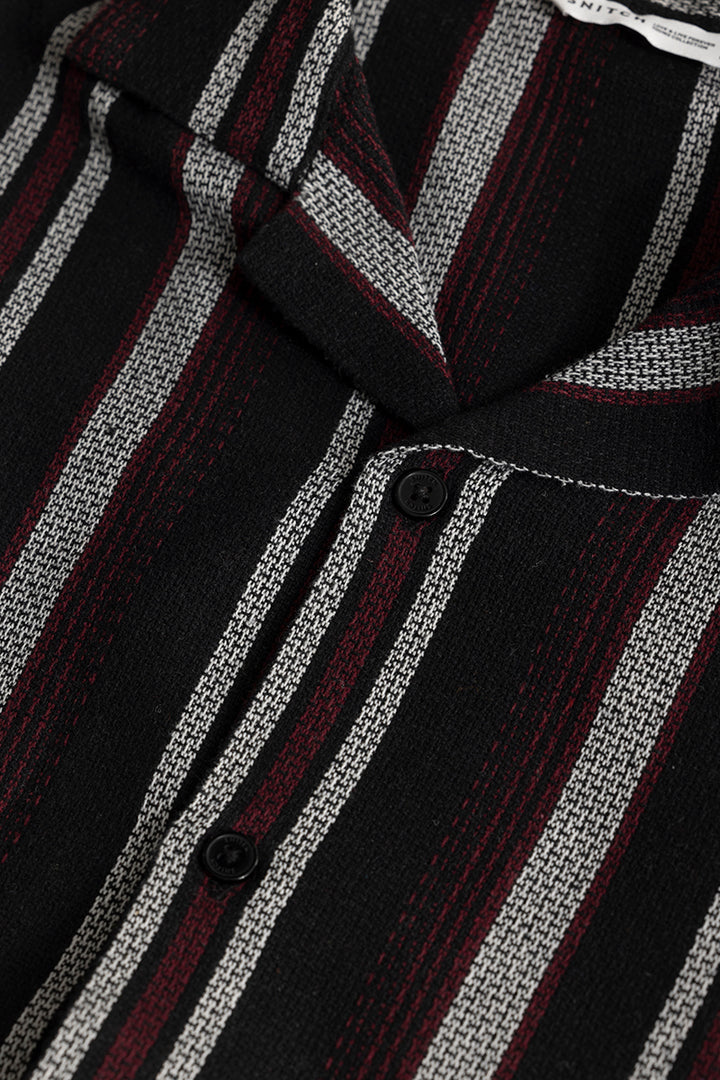 Aster Stripe Black Shirt