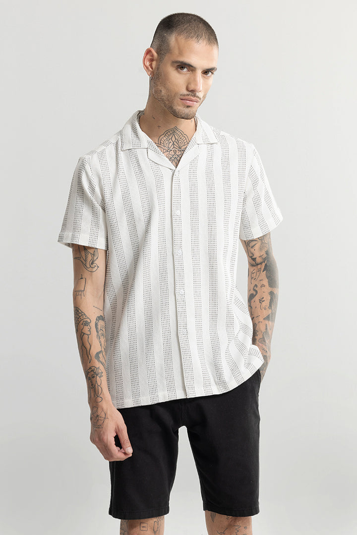 Semestral Stripe White Shirt