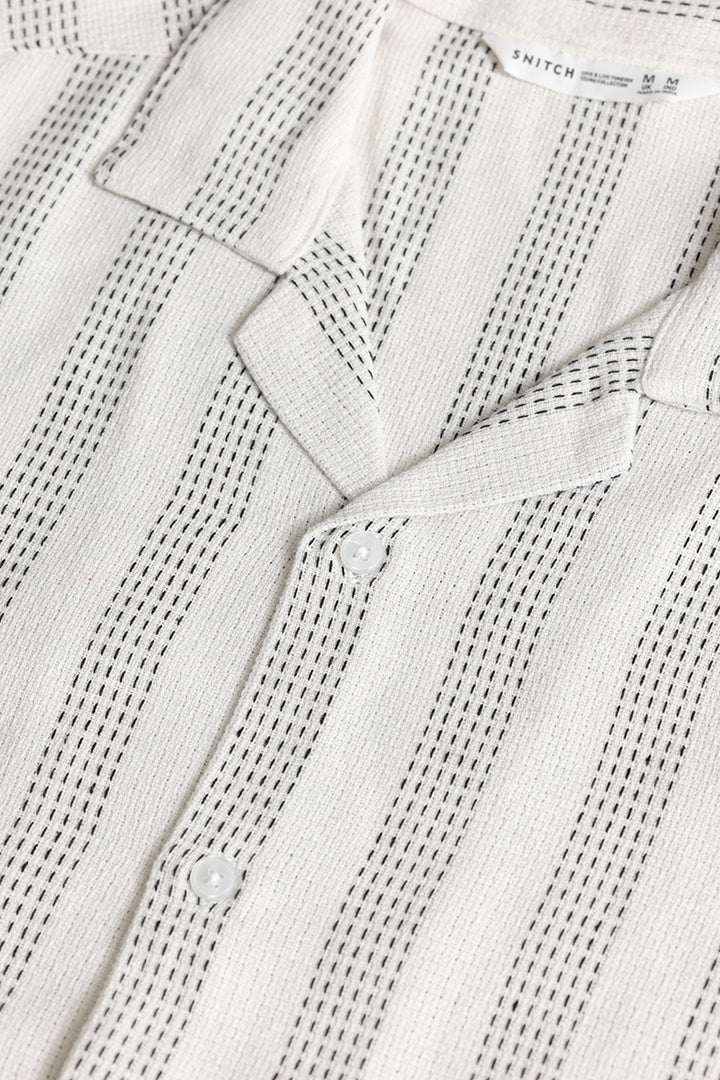 Semestral Stripe White Shirt