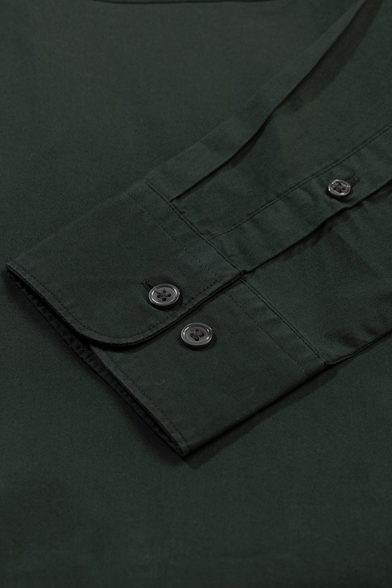 Buy Men's Meteorite Forest Green Shirt Online | SNITCH