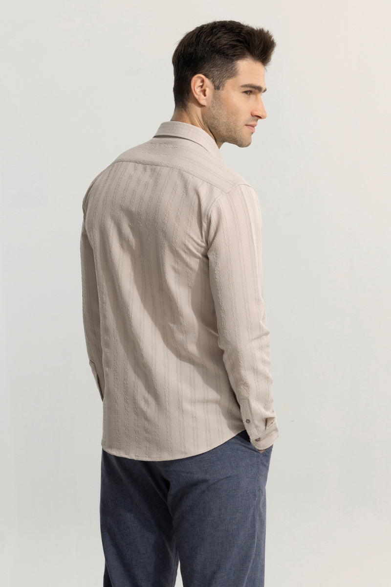 Stripy Beige Shirt