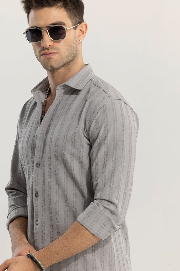 Stripy Grey Shirt