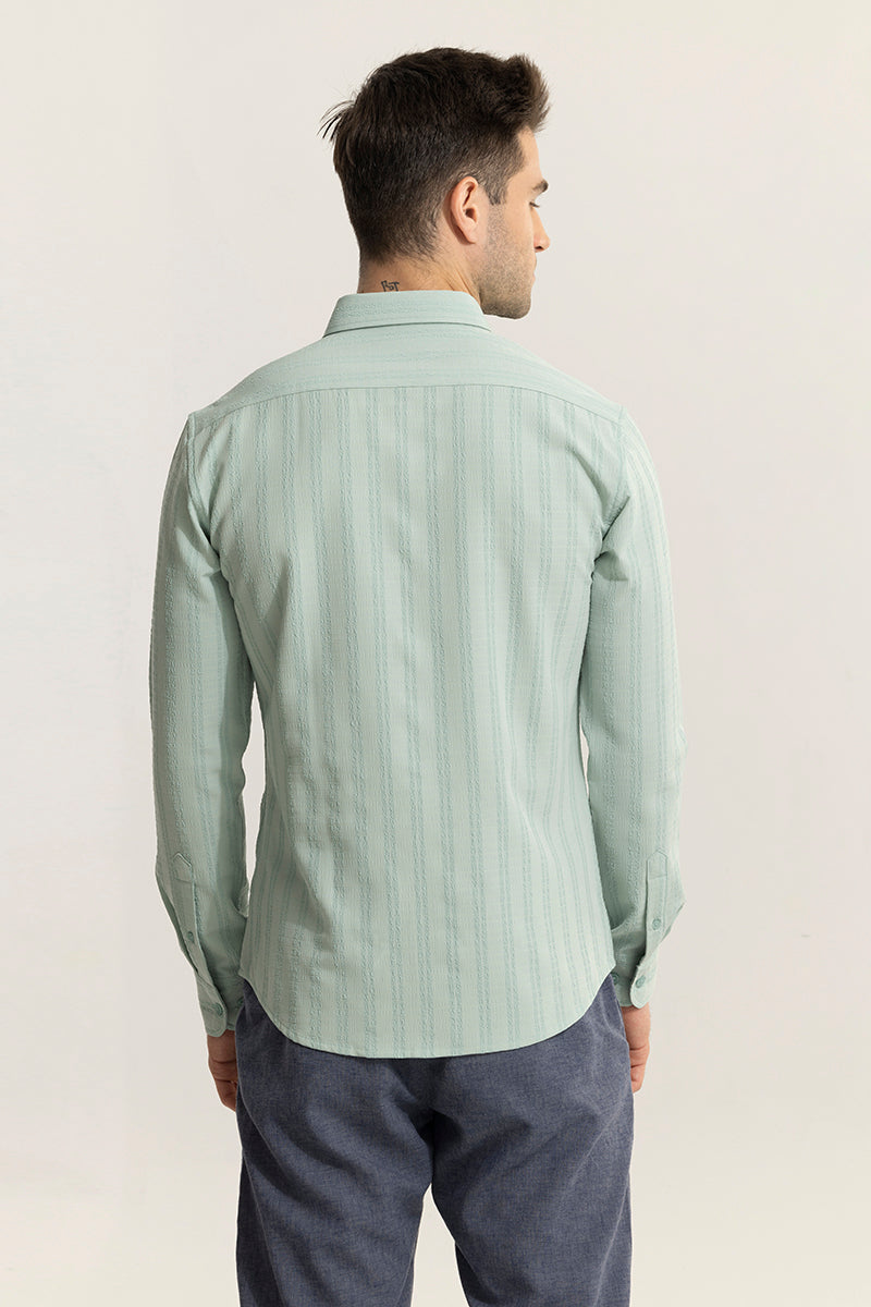 Stripy Turquoise Blue Shirt