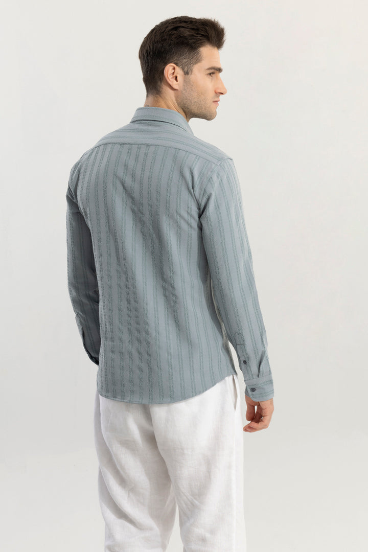 Stripy Light Grey Shirt